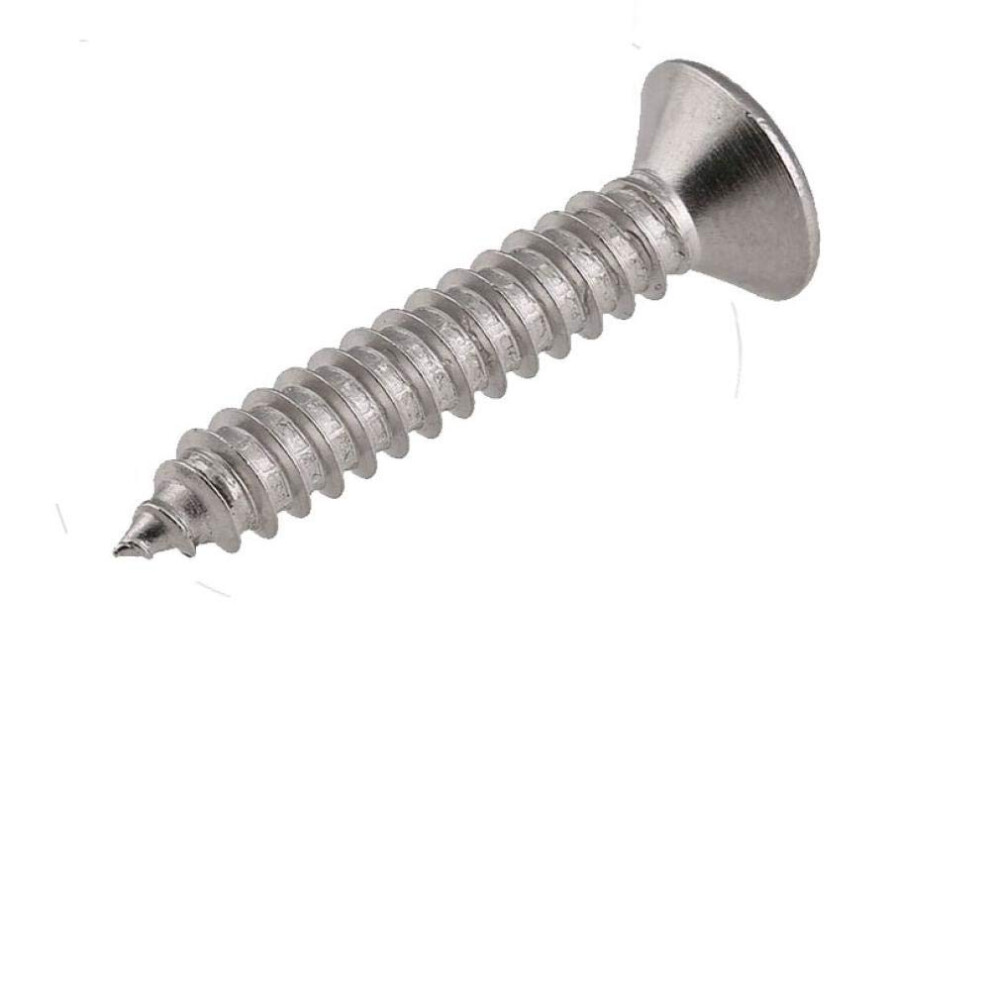 304 Stainless Steel Countersunk Screws, Flat Head Tapping Screws, Self-Tapping, Corrosion Resistant, M3 Size 6447073309298