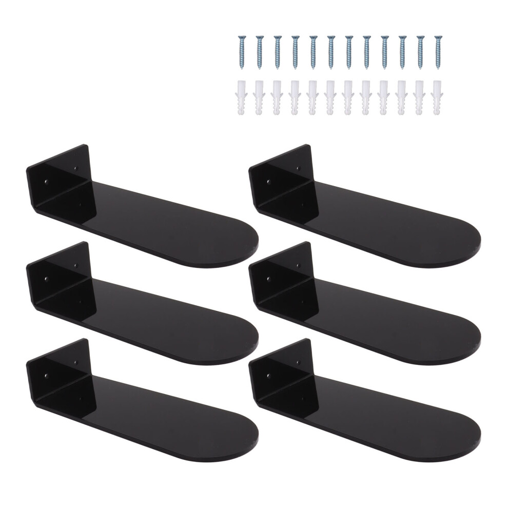 6Pcs Floating Shoe Shelves 7.9In Length Acrylic 8320539621890