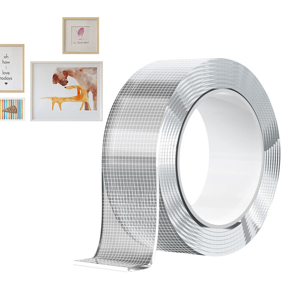 Nano Double-Sided Tape, Transparent Nano Adhesive Mounting Tape, 2Mm Thick, 3Cm Wide, 5M Long, Removable, No Residue, Heavy Duty 6482260321363