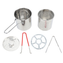 Small Deep Fryer Pot Stainless Steel Olecranon