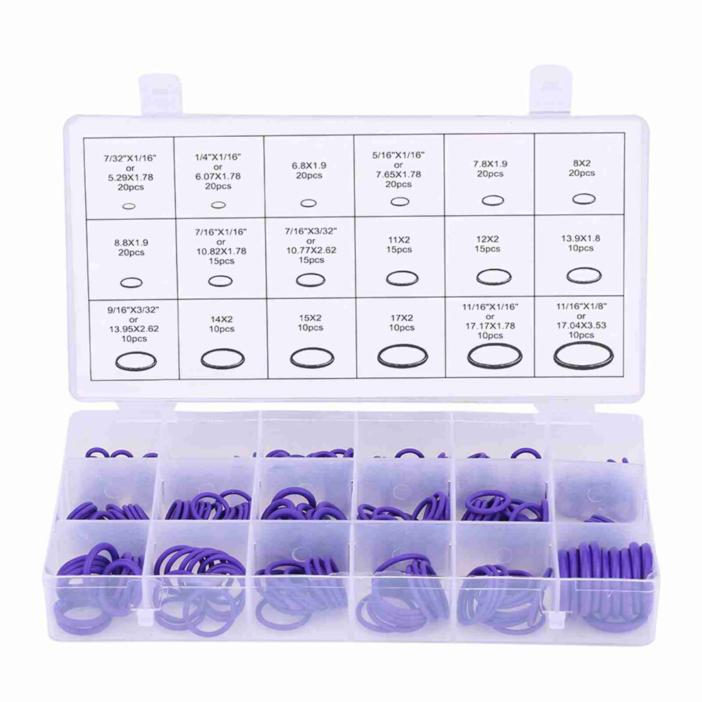 270Pcs Assorted Car Air Conditioning Compressor O Purple 8320539622576