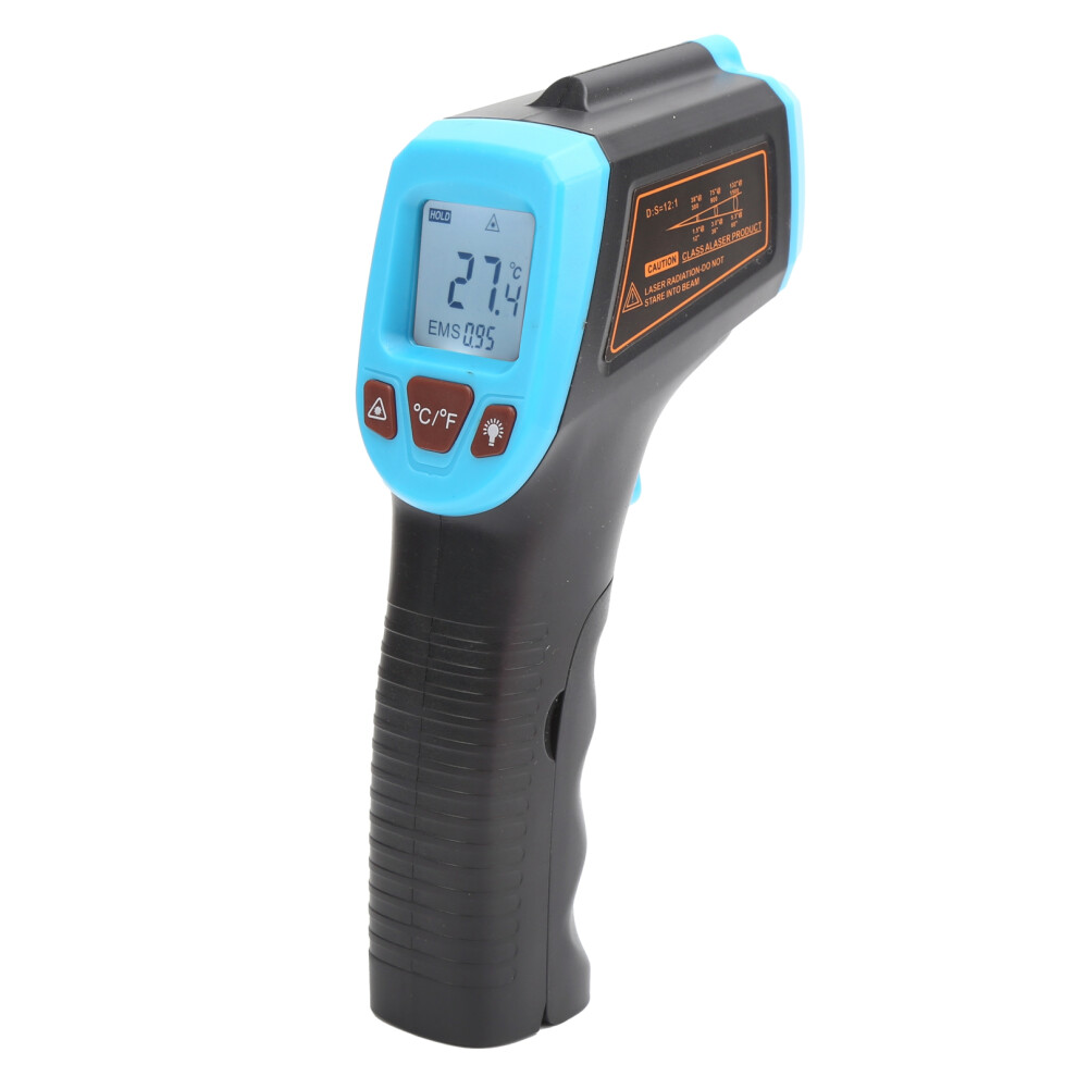 Blue Infrared Temperature Gun Gm320s Lcd Digital Thermometer -50 To 600