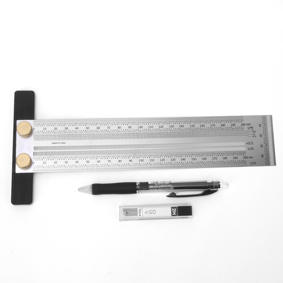 Stainless Steel T Type Hole Ruler Scribing Gauge