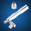 Silver Color 0.3mm-3.6mm Grasp Range Chuck Hand 10