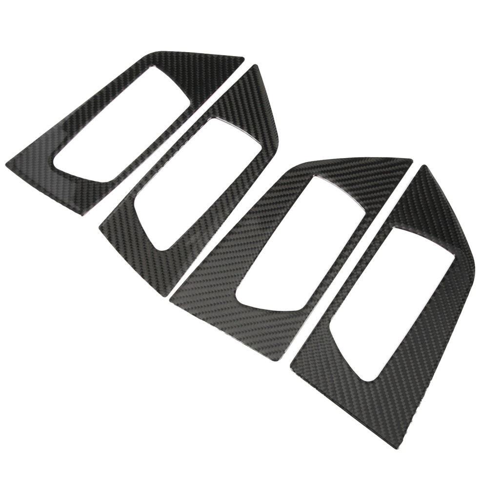 4Pcs Carbon Fiber Inner Door Handle Bowl Trim Fit For Rav4 2015-2019 9451346029377