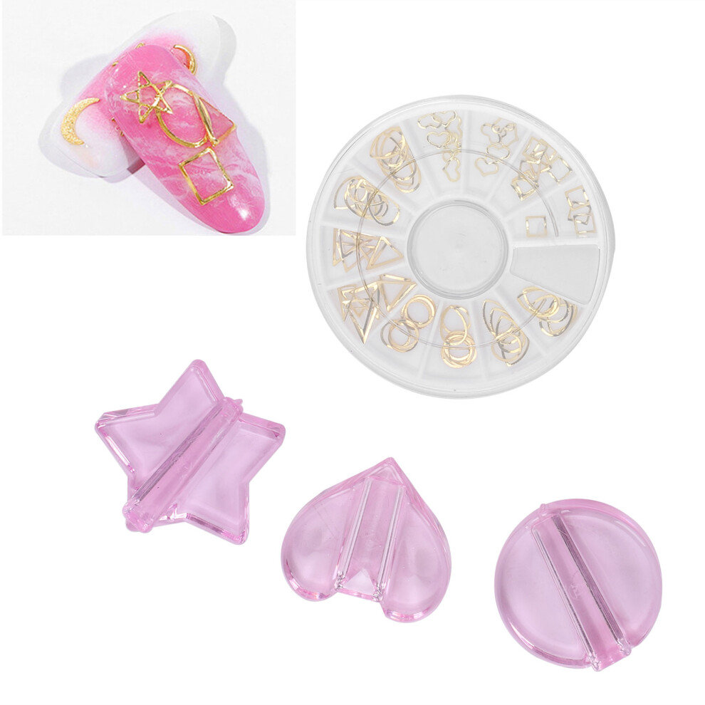 Gold Nail Embossed Mold Stickers â Plastic Bending Decoration Supplies