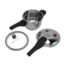 Pressure Cooker Rapid Heating 16cm Safety Valves