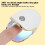 Mini 12W UV LED Nail Dryer with 3 Beads, USB Powered, Touch Switch 9