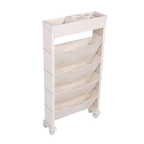 Mobile Bookcase Multipurpose Multi Layers Large