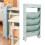 Mobile Bookcase Multipurpose Multi Layers Large 12