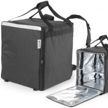Mochila térmica de reparto para transportar 10 cajas de pizza, impermeable, 72 l - Hendi 709801