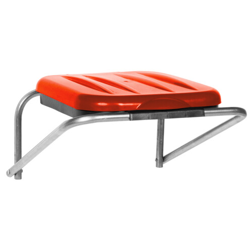 Support mural rouge pour le tri des déchets - sacs de 120 L 1