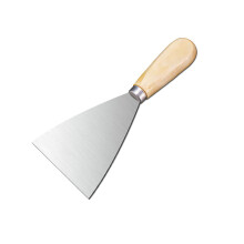 Tapetenschaber 4 Inch Metal Spatula Tool with Solid Wood Handle for Drywall, Paint, Wallpaper Removal