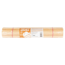 Bâtonnets de barbe à papa en hêtre de 30 cm/4 mm avec certificat PZH, 200 pièces