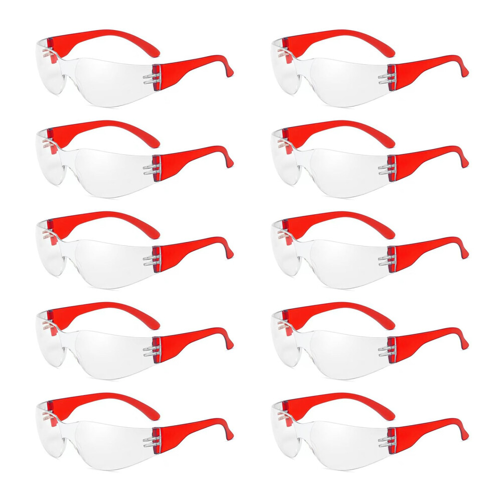 Kinderbrillen 10-Pack, Windproof Safety Glasses For Outdoor Sports, Science Labs, Kids Activities, Clear Lens 6482260322476