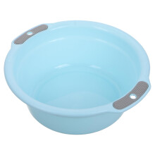 Plastic Washbasin Classic Foot Bath Basin 16-Inch Thick Plastic Laundry Basin for Household Use in Blue Color