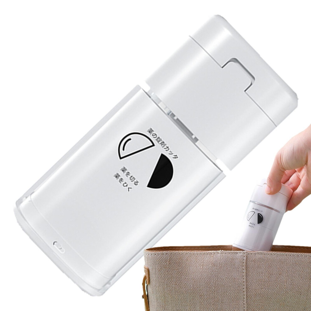 Small 5-in-1 Pill Crusher and Cutter | Pill Breaker Slicer Chopper with Built-in Dispenser for Easy Use