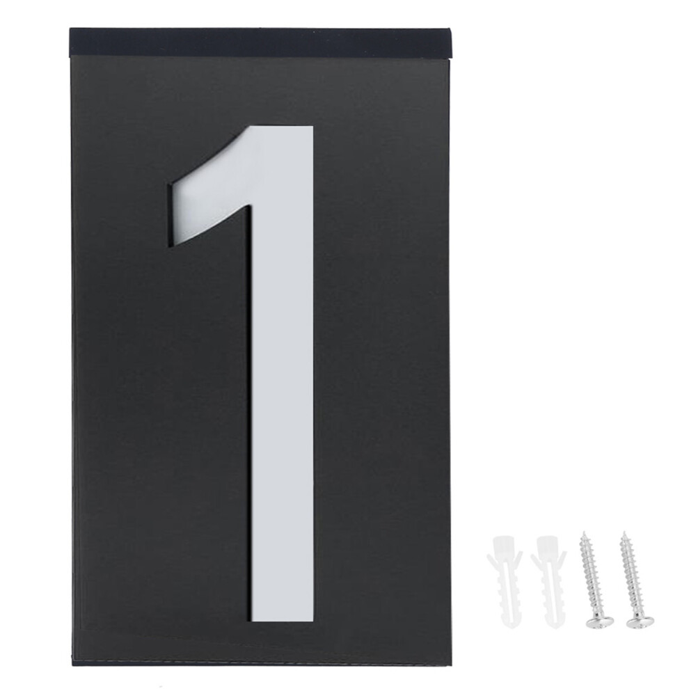 Outdoor Solar Power LED Number Sign Light House