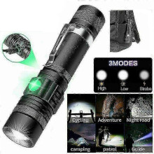 Super Bright 90000lm Led Tactical Flashlight Zoomable with Rechargeable Battery