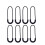 Raindrops  30 Pcs Zippers Hook Pull Luggage Accessories Replacement 9