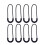 Raindrops  30 Pcs Zippers Hook Pull Luggage Accessories Replacement 8
