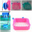 Square Potty Trainer Plastic Pink Small 1set 11