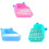 Square Potty Trainer Plastic Pink Small 1set 9