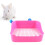 Square Potty Trainer Plastic Pink Small 1set 10
