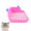 Square Potty Trainer Plastic Pink Small 1set 3