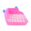 Square Potty Trainer Plastic Pink Small 1set 4
