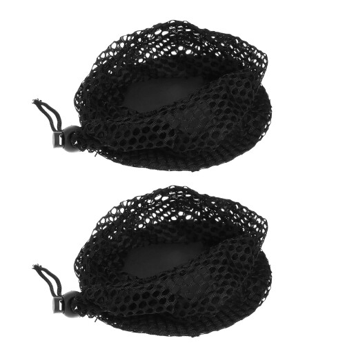 2 Pcs Small Net Bag Drawstring Storage Ball Carrying Holder Mesh Bags 2