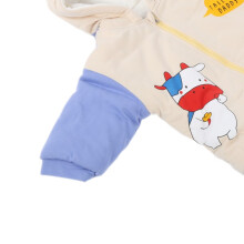 Baby Thickening Cartoon Hooded Jumpsuit 80cm Beige for 12-18M