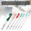 7Pcs Crochet Hook Set 7/8/9/10/12/15/20mm Plastic DIY Knitting Tools 4
