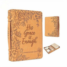 Book Cover Bible Carrying Case PU Leather Book Protective Bag for Women Men