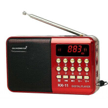 K11 FM Rechargeable Mini Radio Portable Digital FM SD Card MP3 Player USB Speaker
