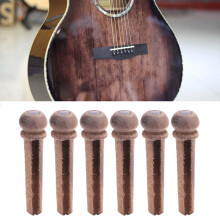 Rosewood- & Metall-Gitarrensattelstifte für Akustikgitarre, 30x7,6 mm