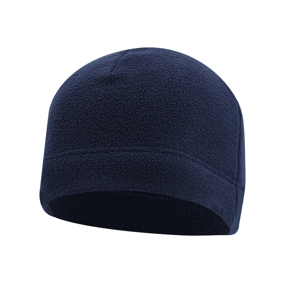 (Navy ) Winter Sport Beanie Polar Fleece Caps Thermal Woman Headwear Blue