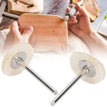 30 Stück Mini-Flachholz-Schnitzpinselrad 25 mm zum Polieren