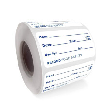 500 Stück Selbstklebende Lebensmitteletiketten Abnehmbare Aufkleber Für Küche Café In Weiß 50x25mm