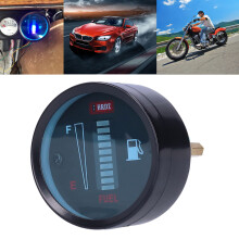 Helles Blaues LED-Kraftstoffanzeige 52 mm 12V Funktioniert mit Originalsensoren