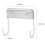 (White) 2pcs Ironing Board Hanger Iron Holder Rack Wall Door Holder Table Hooks 2