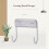 (White) 2pcs Ironing Board Hanger Iron Holder Rack Wall Door Holder Table Hooks 3