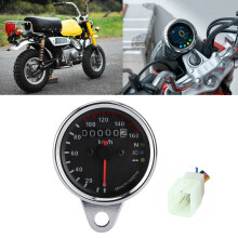 12V Motorrad Geschwindigkeitsmesser Kilometerzähler, 0-160 km/h mit Hintergrundbeleuchtung