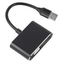 USB 3.0 zu VGA/HDMI Adapter Dual-Display-Konverter für PC