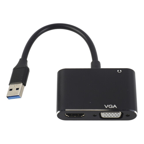 USB 3.0 zu VGA/HDMI Adapter Dual-Display-Konverter für PC 1