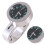 1pc Silver Motorcycle Waterproof Handlebar Glow 9