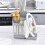 Knife Block Utensil Holder with Draining Tray 6
