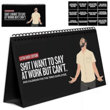 Sh*T I Want To Say At Work 2025 Calendar Extra Rude Humor Office Desk Calendar for Tired Employee