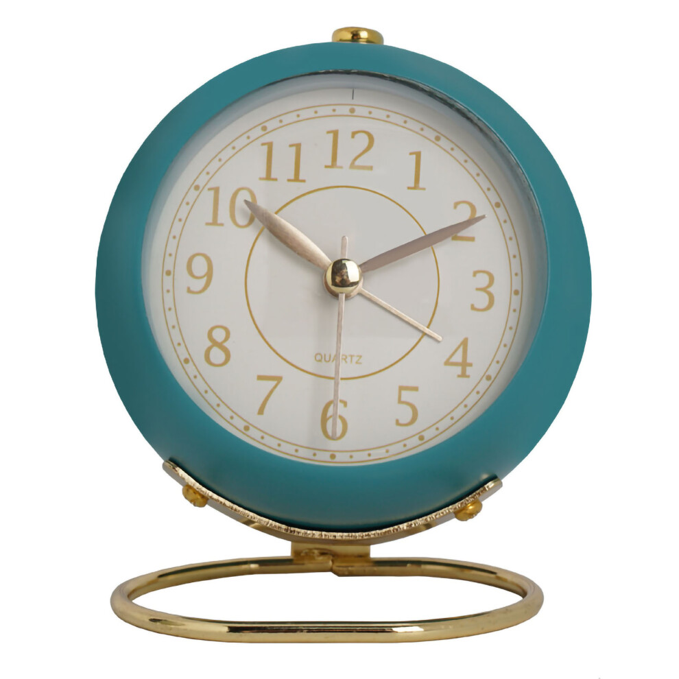 European Style Metal Clock Ingenious Mute Round