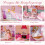 Casa de bonecas de madeira ROBOTIME Playset com 24 peas de mveis para 4 5 6 polegadas bonecas presente para meninas de 3 anos ou mais (rosa) 5